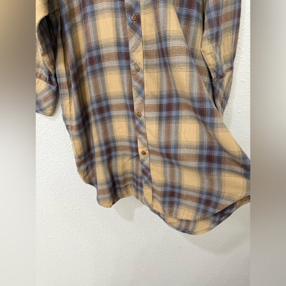Moussy Plaid Button-Up Shirt Dress Free size - Picture 4 of 10